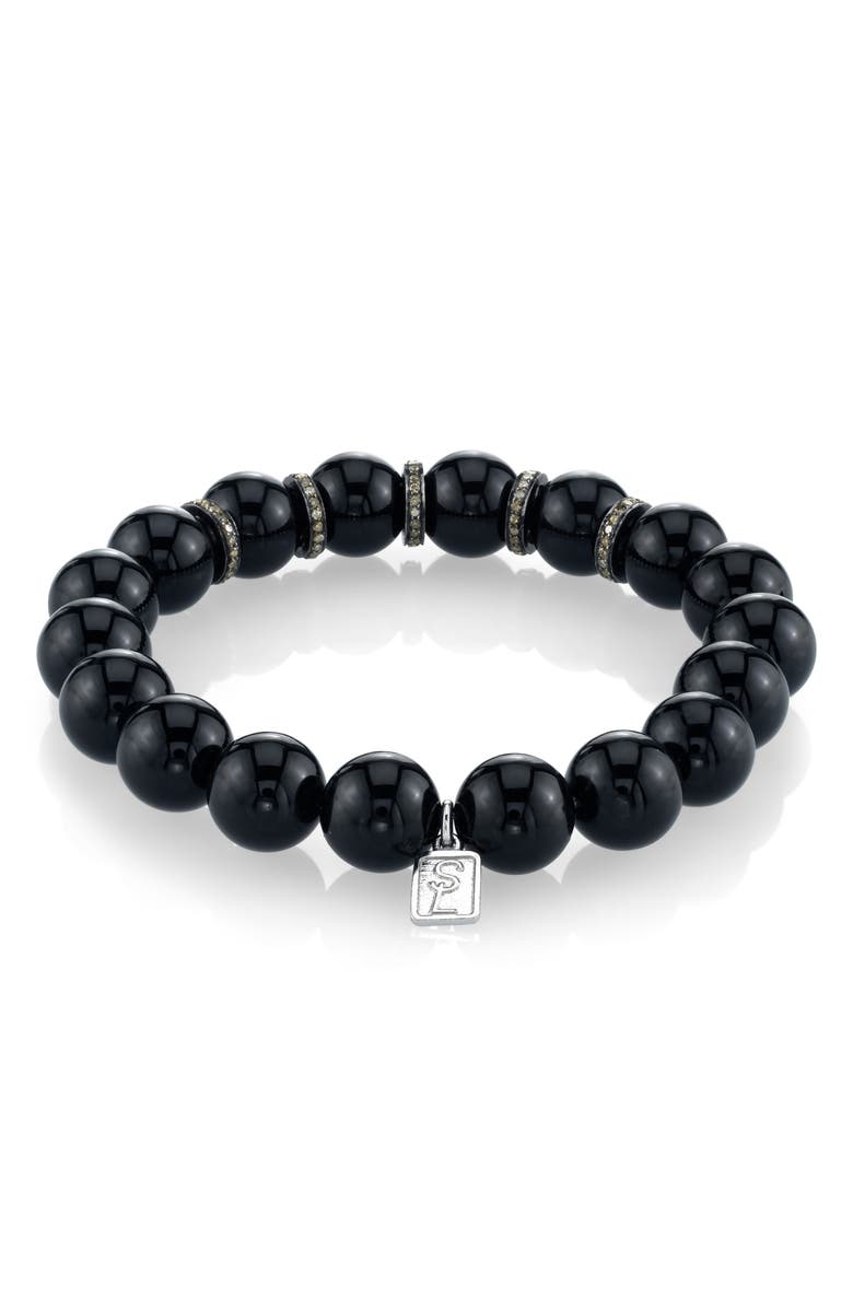 Sheryl Lowe Pavé & Onyx Bracelet, Alternate, color, 