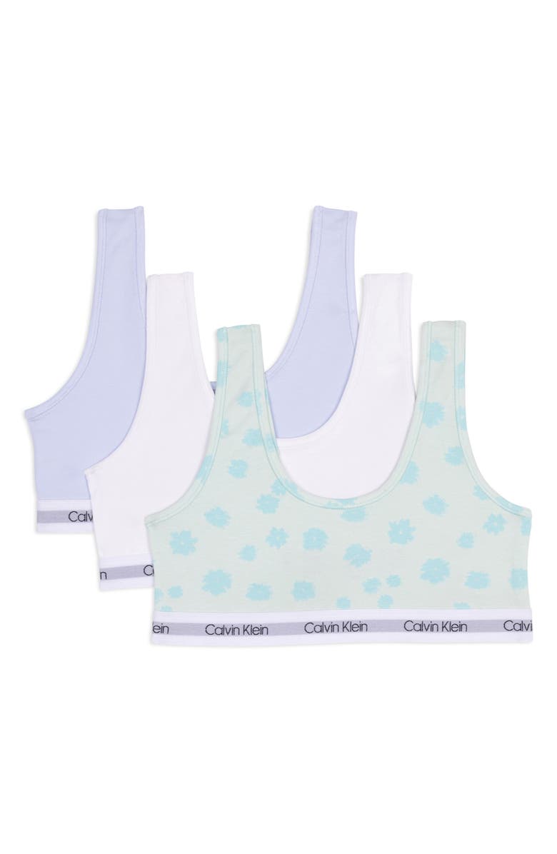 Calvin Klein Classic Bralette - Pack of 3, Main, color, Sclst/Wj/Hg