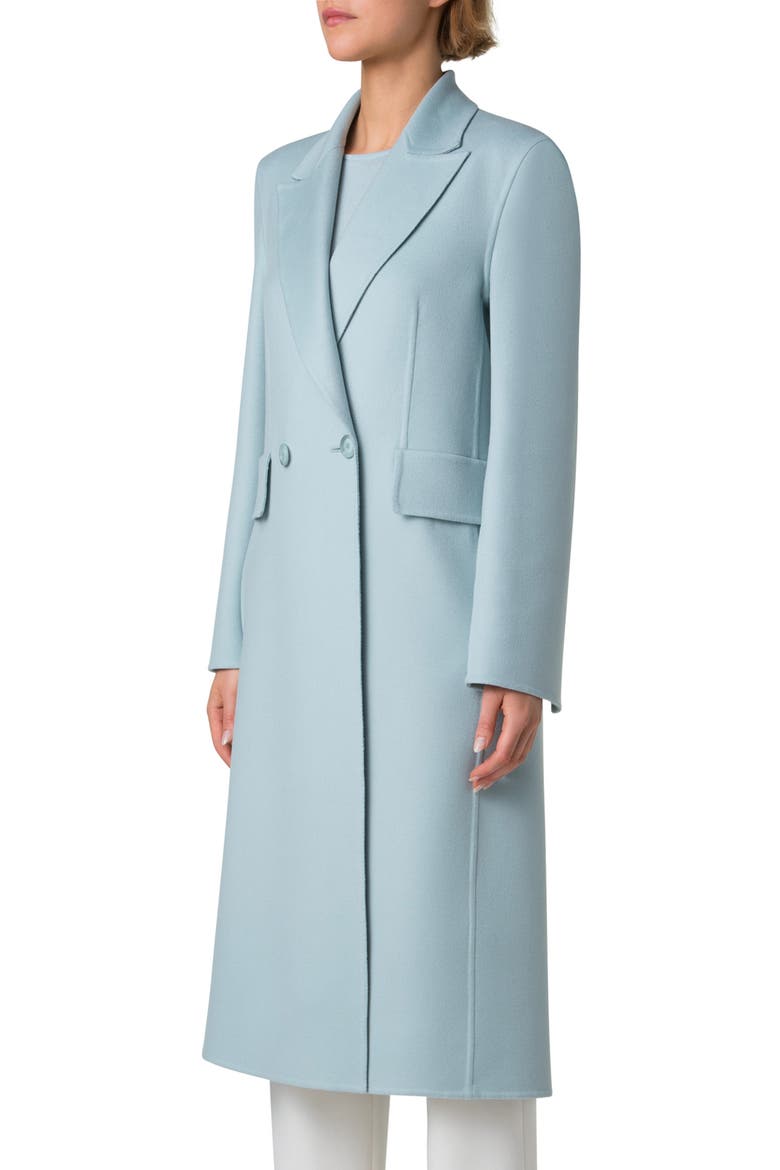 Zelda Cashmere Double Face Coat, Alternate, color, STONE BLUE