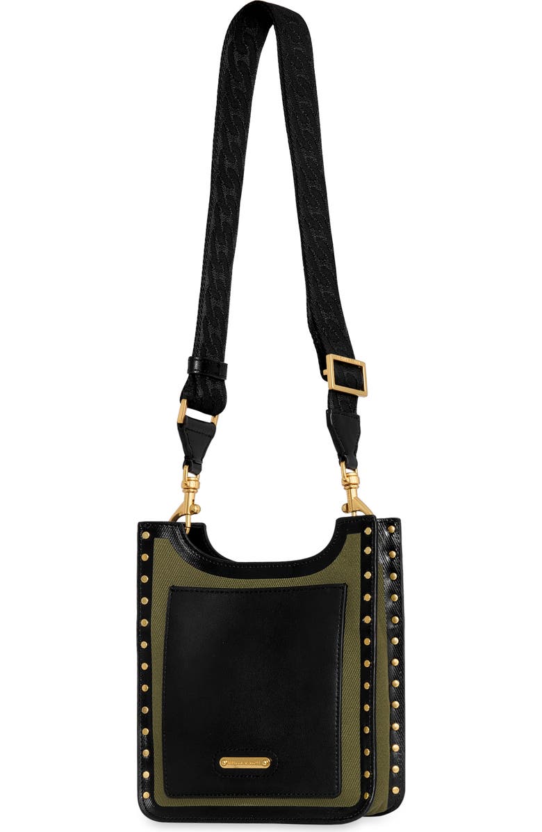 Rebecca Minkoff Small Darren North/South Canvas & Leather Crossbody Bag, Alternate, color,
