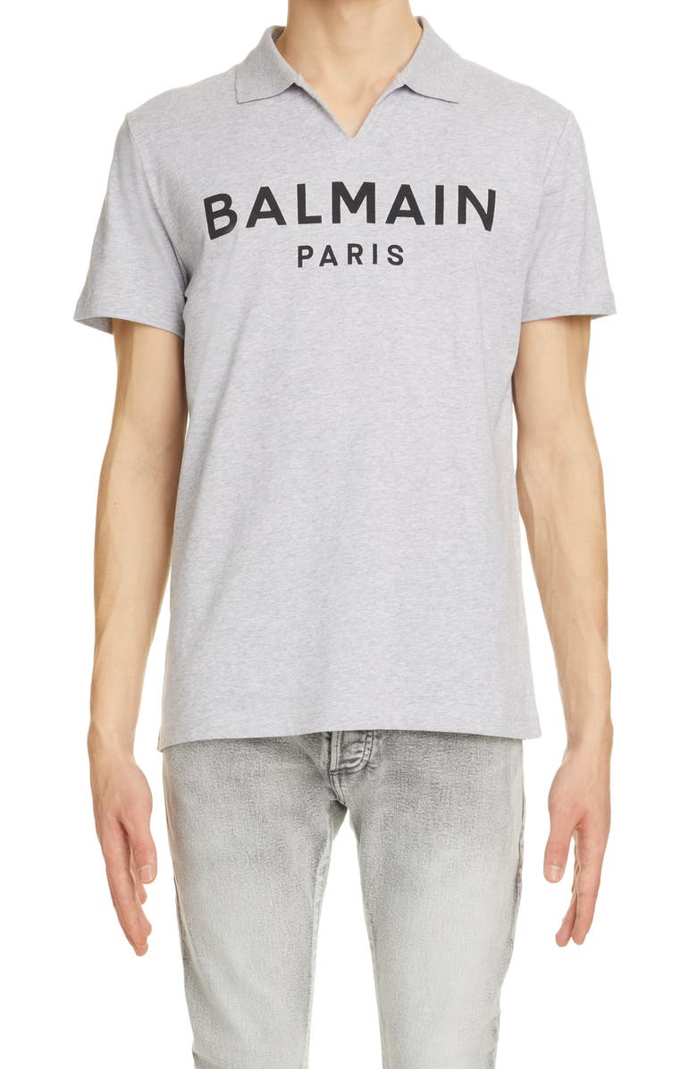 Balmain Logo Polo, Main, color,