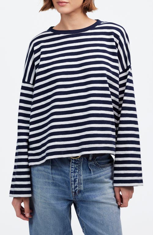 MADEWELL MADEWELL EASY STRIPE LONG SLEEVE TOP