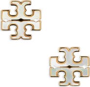 Tory Burch Moondance Mother of Pearl Stud Earrings