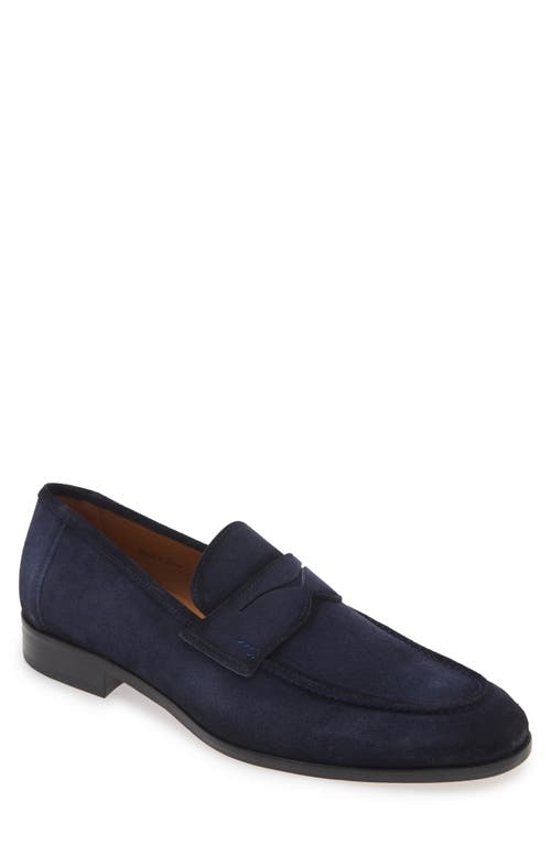 Mezlan Caro Penny Loafer in Navy 