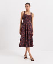 Pact Fit & Flare Square Neck Dress Made With Organic Cotton