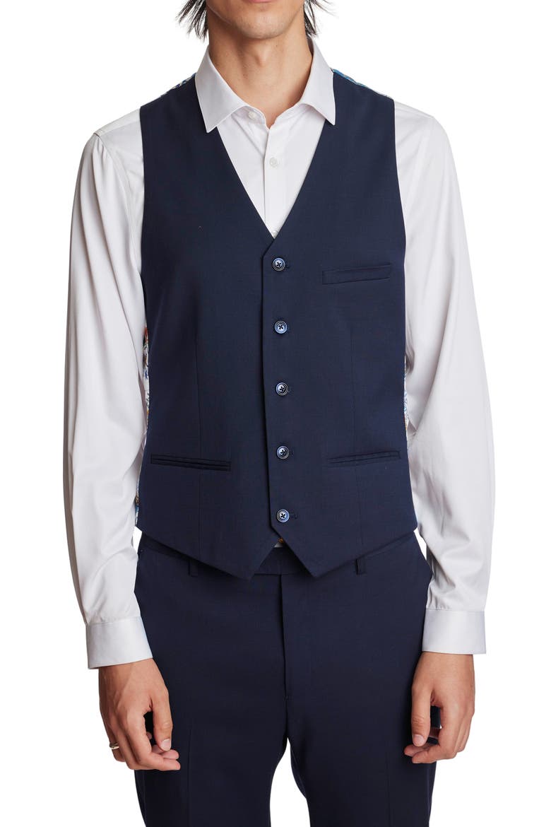 Eaton Modern Fit Vest, Main, color, NAVAL BLUE