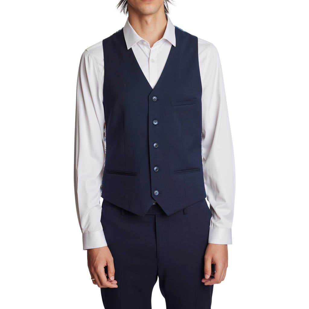 Paisley & Gray Eaton Modern Fit Vest In Blue
