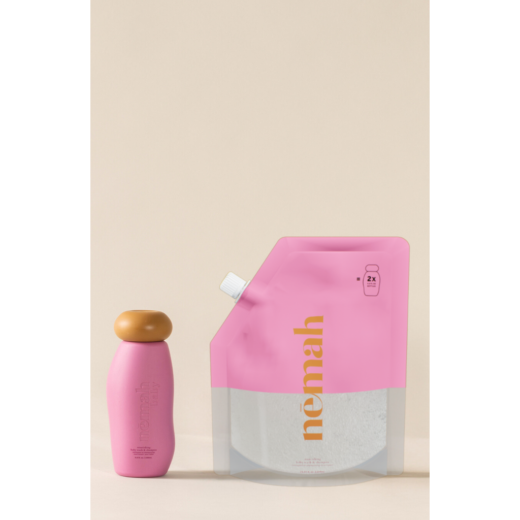 Nēmah Nourishing Baby Wash and Shampoo in Refill Set  product