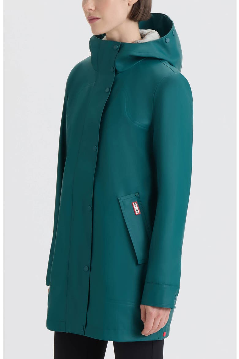 Acacia Rubberized Water-Repellent Rain Jacket, Alternate, color, DEEP OCEAN