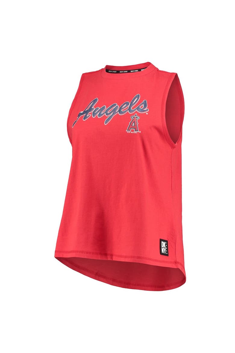 Women's DKNY Sport Red Los Angeles Angels Marcie Tank Top, Alternate, color, Red