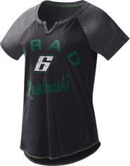G-III 4HER BY CARL BANKS Women's G-III 4Her by Carl Banks Black Brad Keselowski Grand Slam Tri-Blend Notch V-Neck T-Shirt