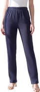 Roaman's Plus Size Soft Knit Relaxed Pull-On Straight Leg Pant