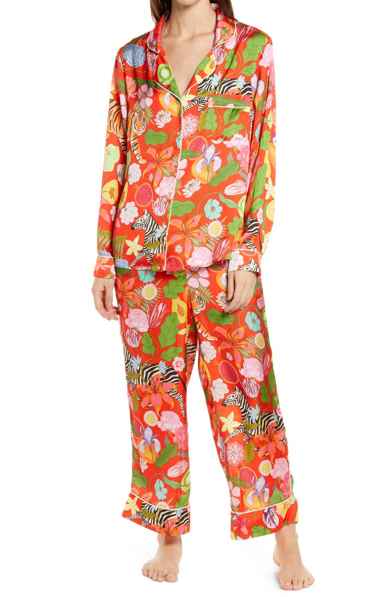Karen Mabon Tiger Bouquet Pajamas, Main, color,