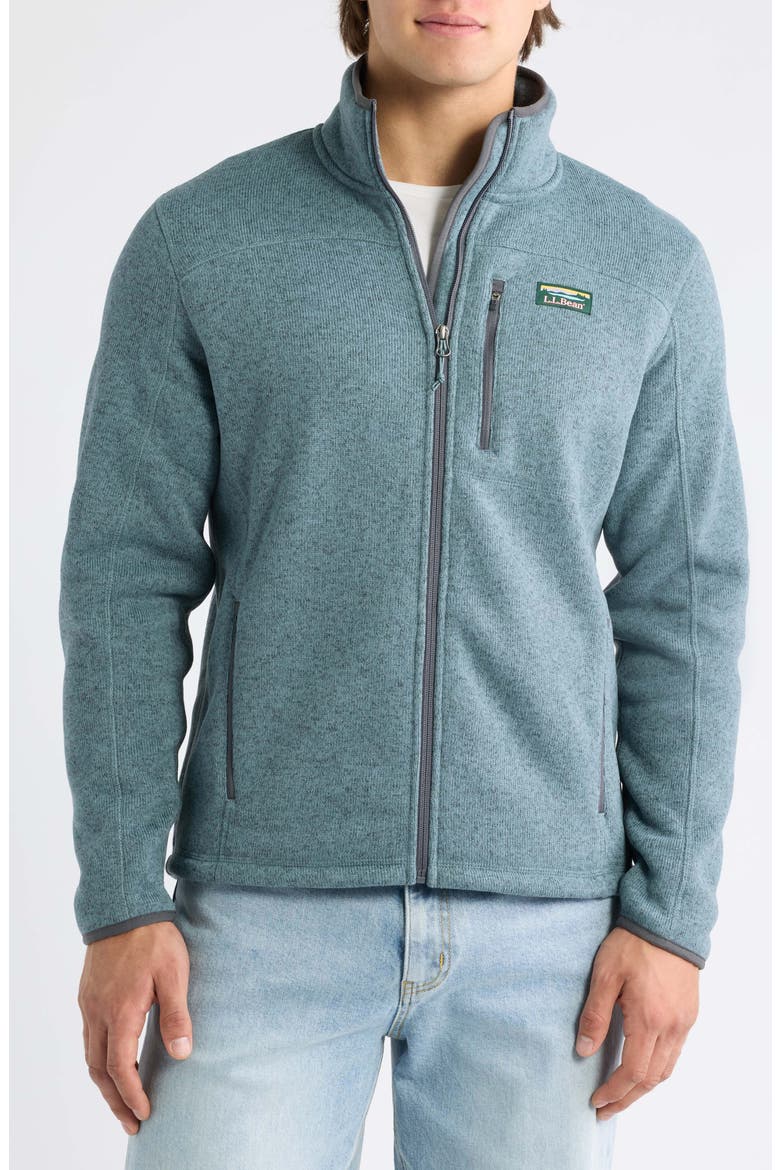 Men's Sweater Fleece Jacket, Alternate, color, FOREST GRAY