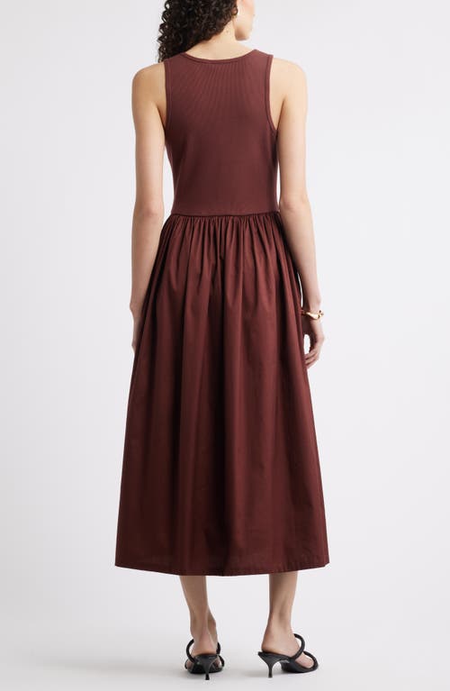 Nordstrom Mixed Media Stretch Cotton Tank Maxi Dress