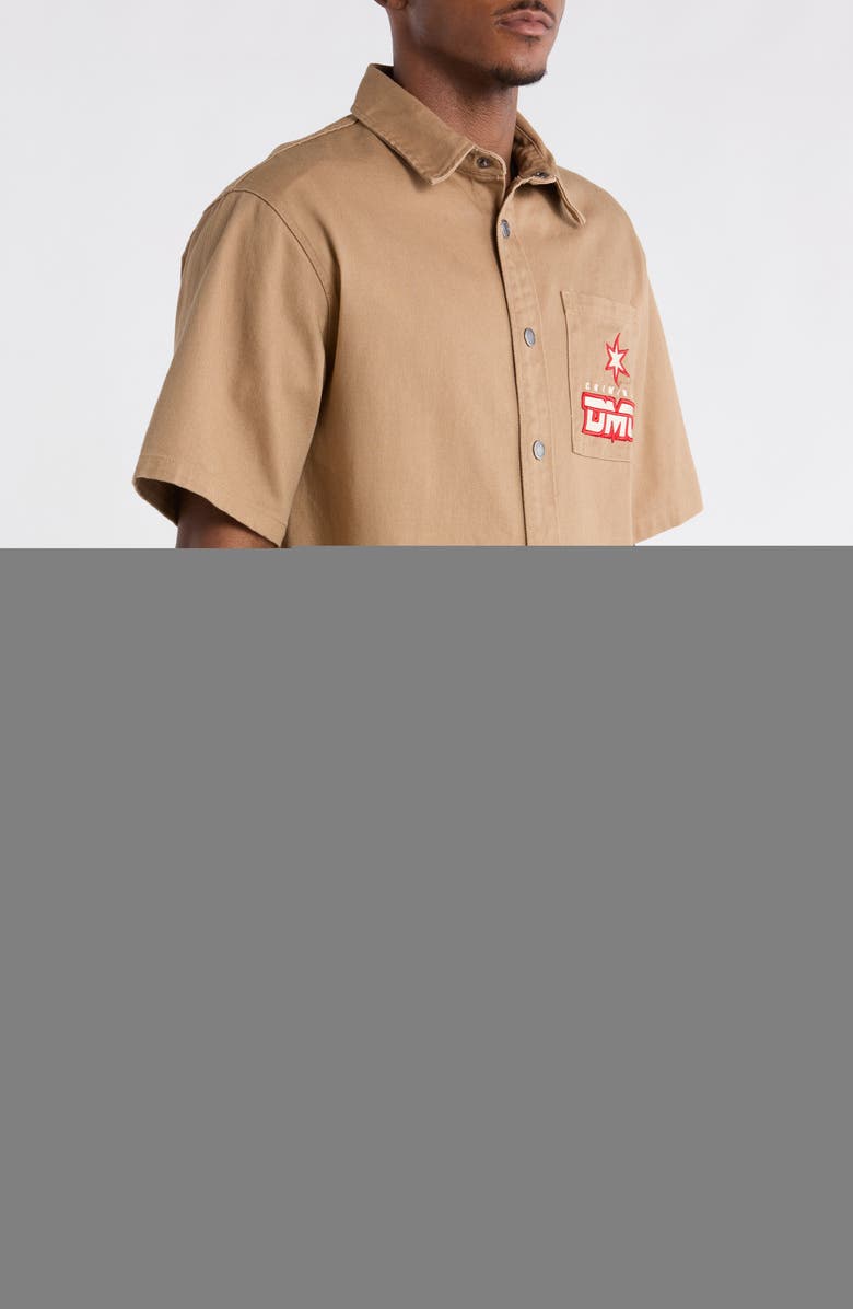 CRIMINAL DAMAGE Star Logo Shirt, Alternate, color, Stone