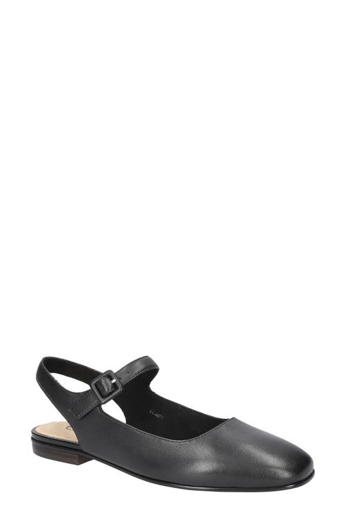 Bella Vita Andie Slingback Flat in Black Leather  product