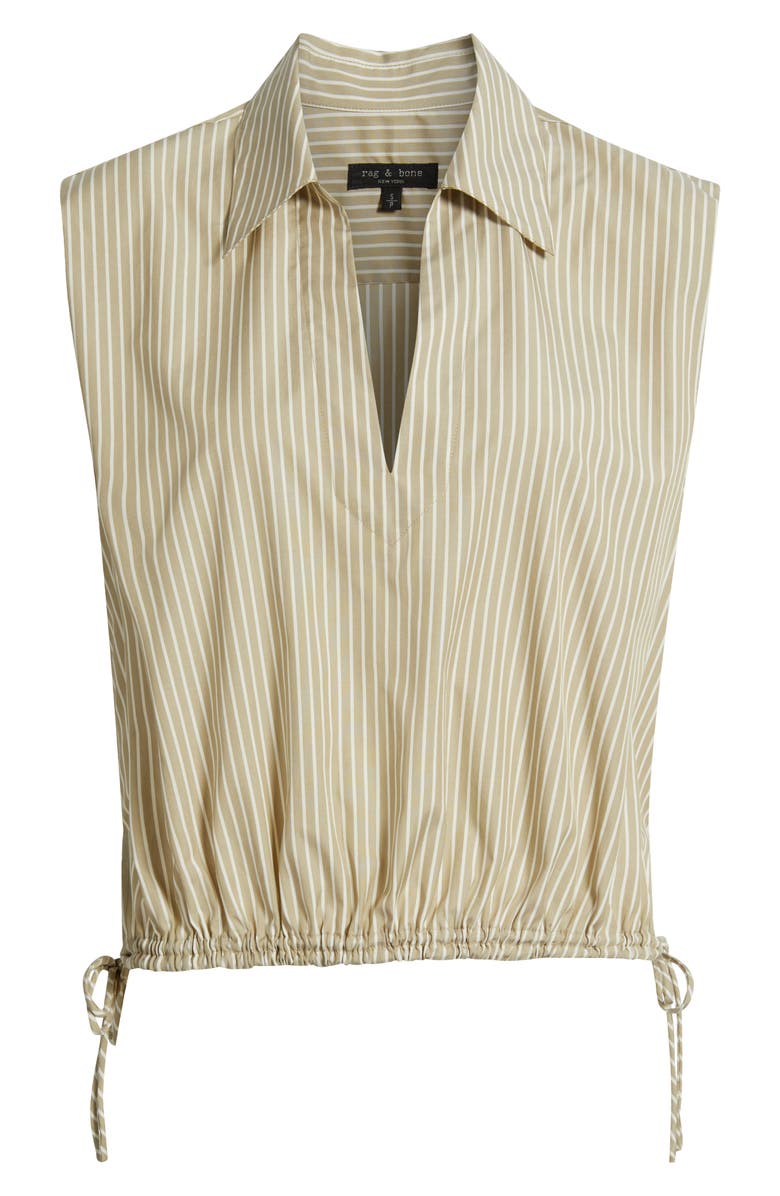 rag & bone Fiona Stripe Sleeveless Shirt, Alternate, color,