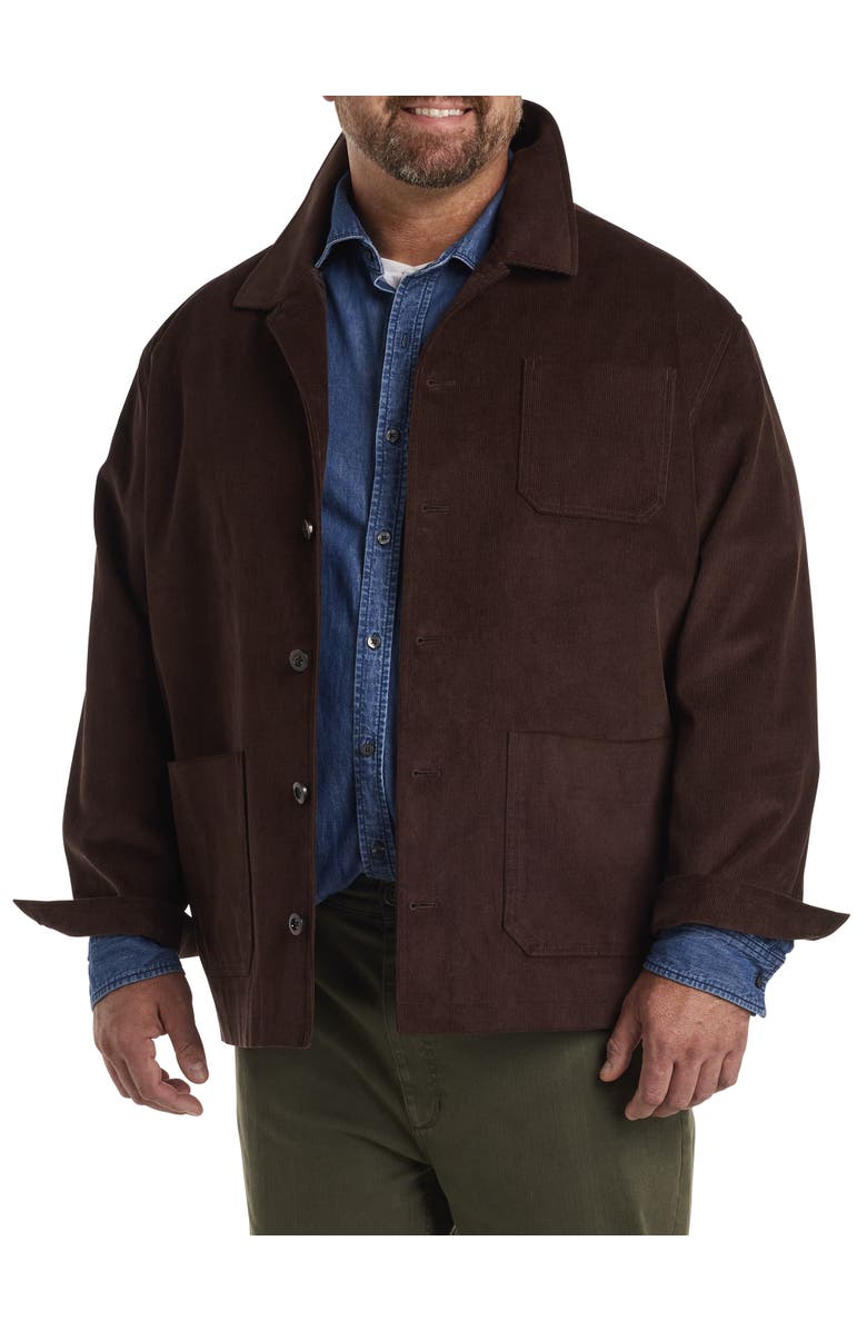 True Nation by DXL Corduroy Chore Coat, Main, color, 