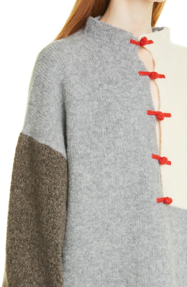YanYan Charlie Wah Colorblock Wool Blend Sweater, Alternate, color,