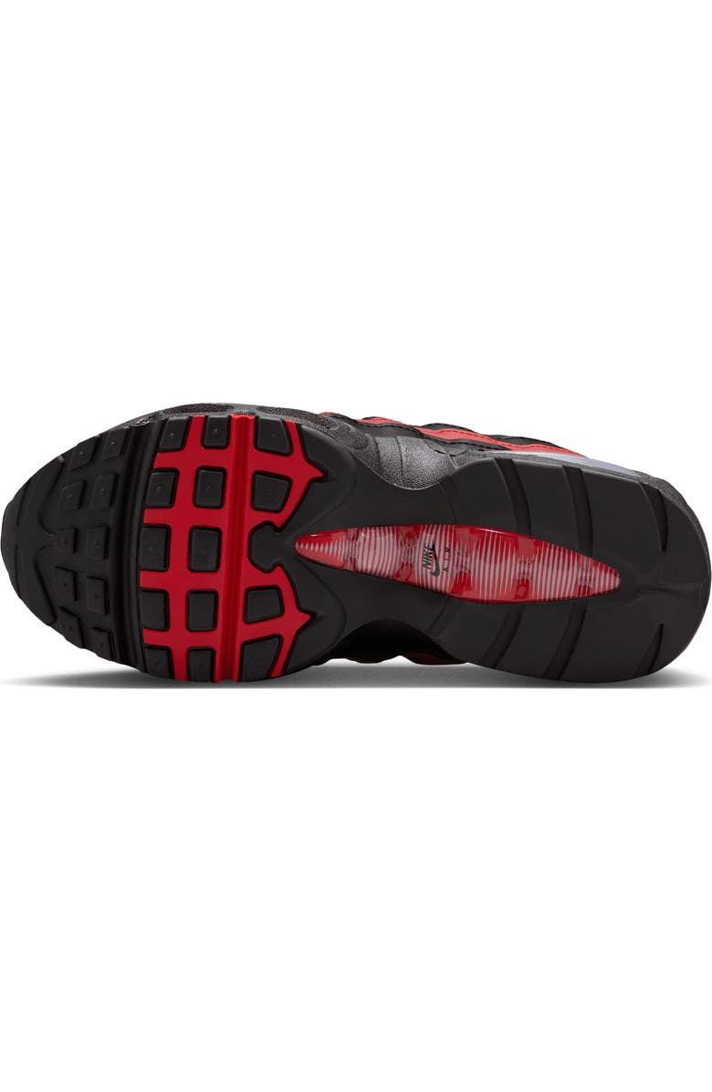 Nike Kids' Air Max 95 Sneaker, Alternate, color, Black/Team Crimson