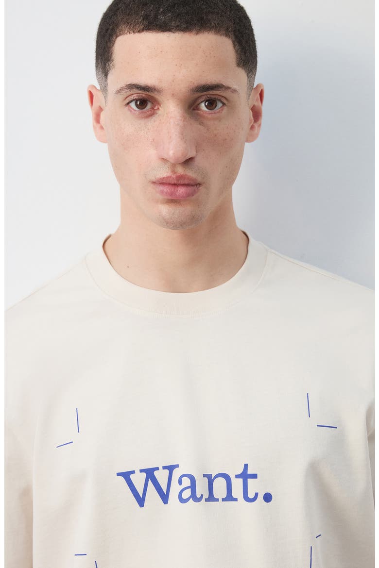 x Fantastic Man Want Graphic T-Shirt, Alternate, color, OFF WHITE