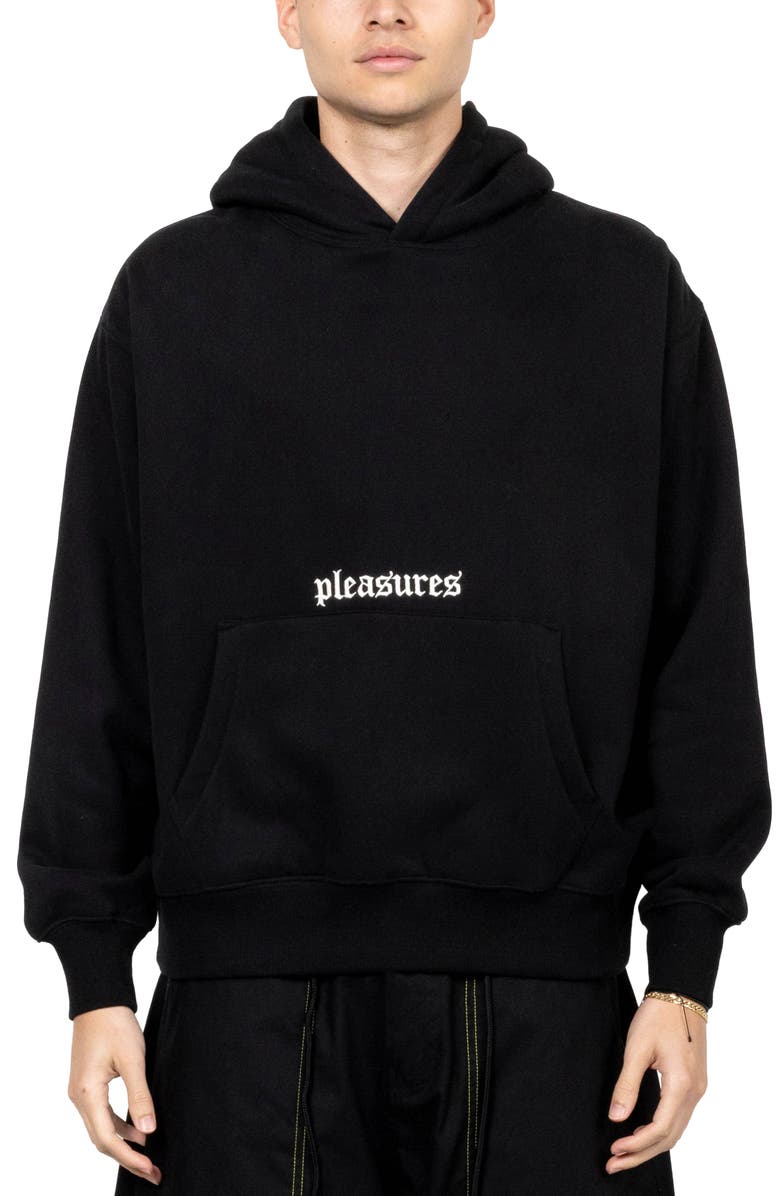 PLEASURES Spinal Embroidered Hoodie, Main, color, 