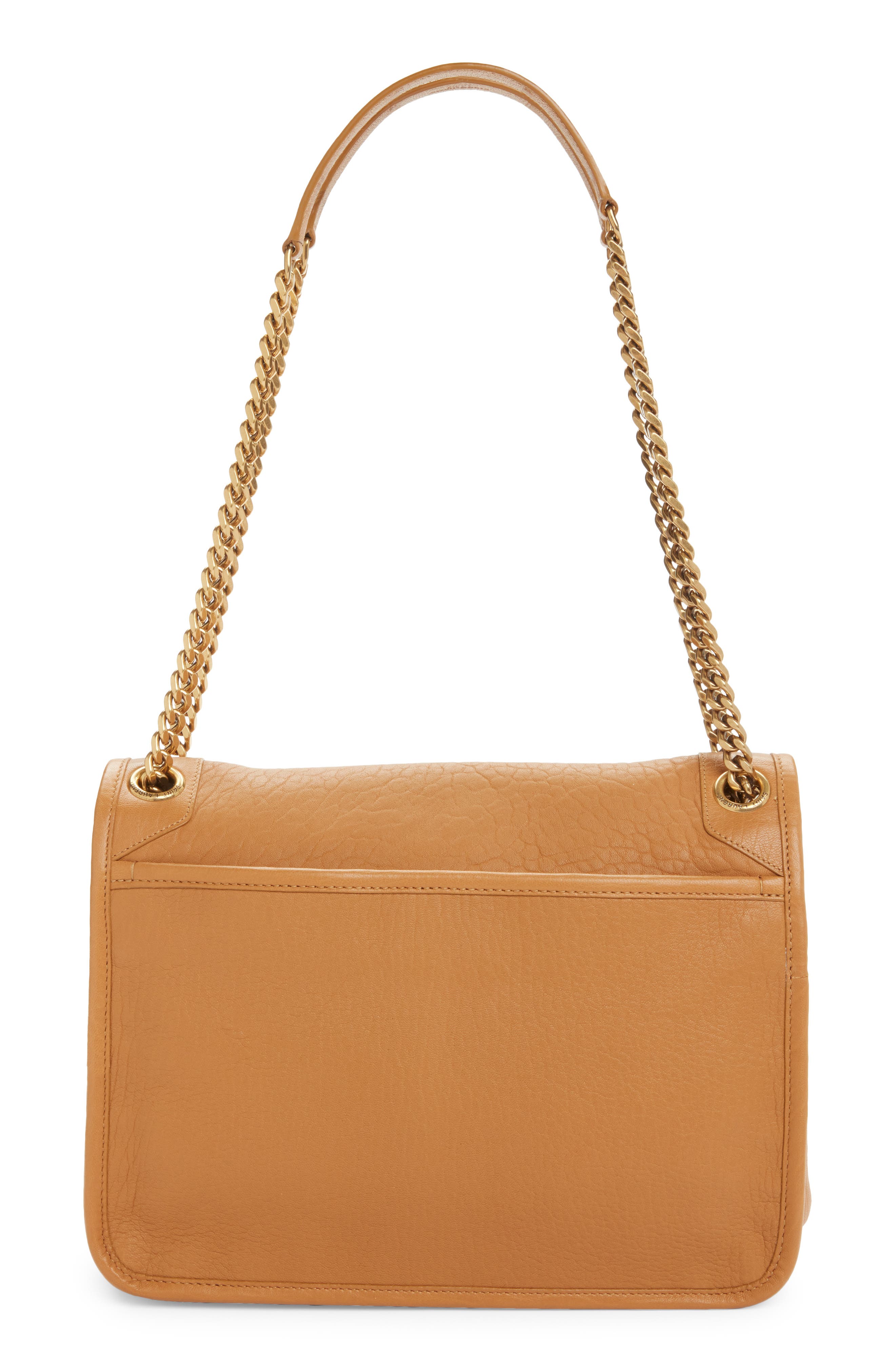 Saint Laurent Medium Niki Leather Shoulder Bag, Alternate, color, New Dark Sun