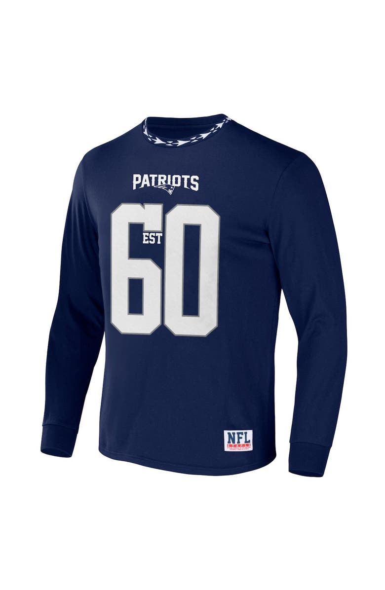 STAPLE Men's NFL x Staple Navy New England Patriots Core Team Long Sleeve T-Shirt, Alternate, color, Navy