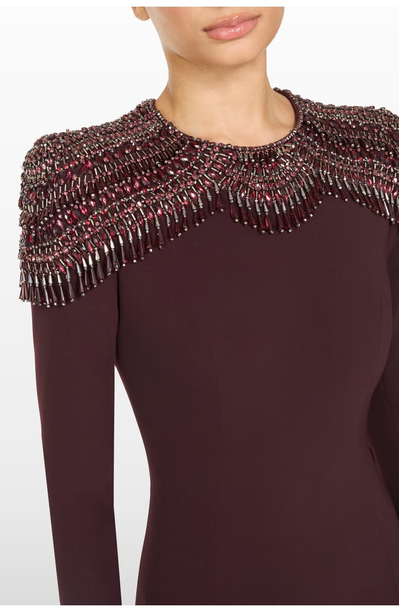 Jenny Packham Muse Dress, Alternate, color, Mahogany