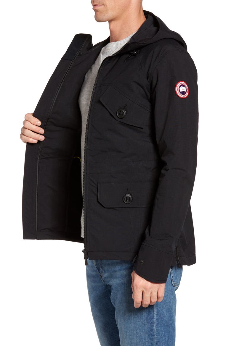 Redstone Slim Fit Hooded Jacket, Alternate, color, BLACK