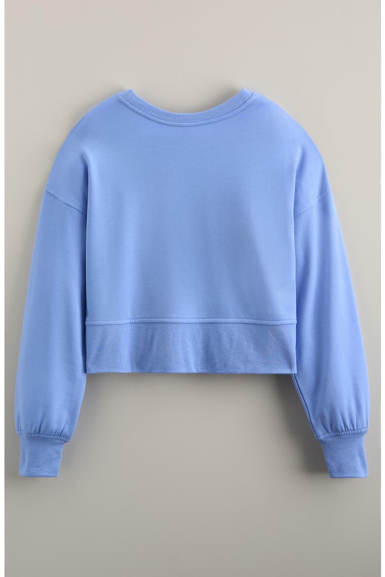 Kids' Low Key Sweatshirt, Alternate, color, BLUE HYDRANGEA