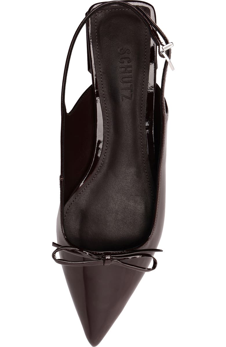 Schutz Violetta Sculpt Pointed Toe Slingback Flat, Alternate, color, Maplewood