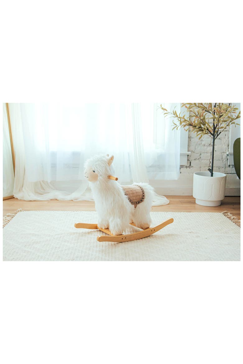Alpaca Rocker Toy, Alternate, color, MULTI