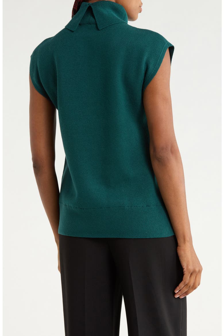 Contro Turtleneck Vest, Alternate, color, TEAL