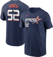 Nike Men's Nike Bryan Abreu Navy Houston Astros 2025 City Connect Fuse Name & Number T-Shirt