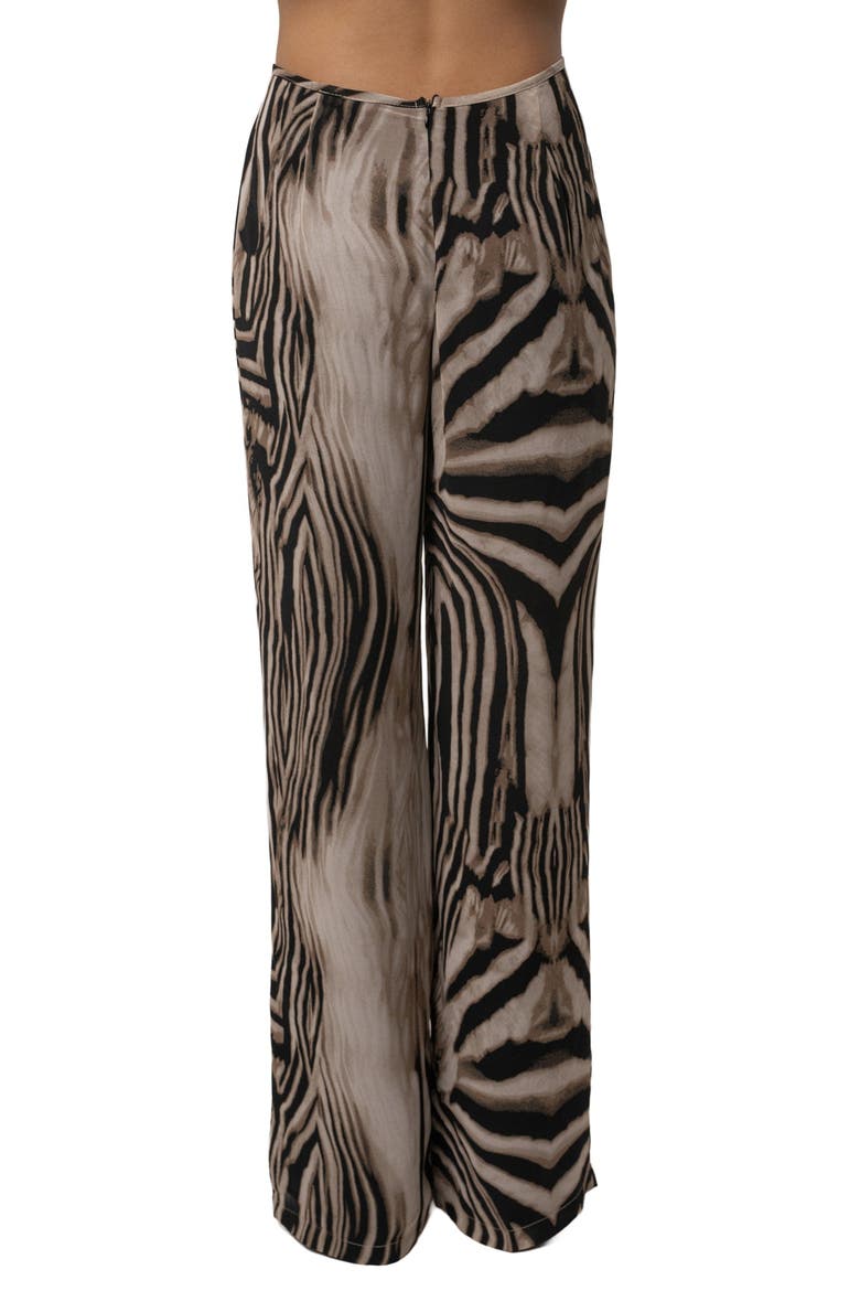 Print Lost In Motion Pant, Alternate, color, Brown Zebra