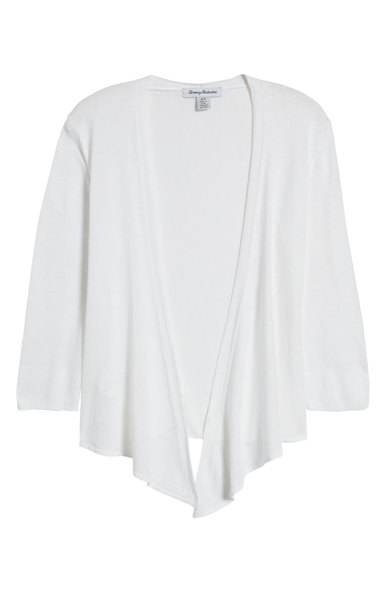 Tommy Bahama Addison Linen Blend Cardigan, Alternate, color, White