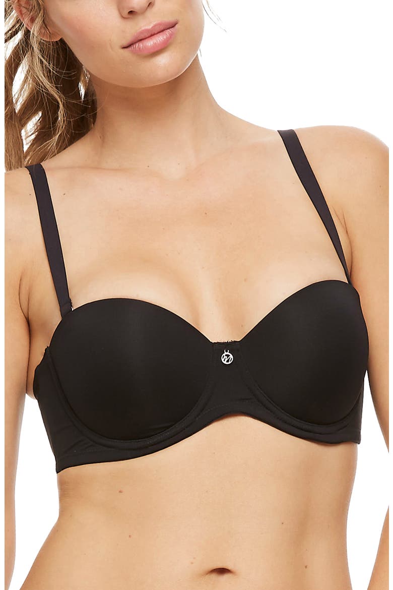 Convertible Strapless Underwire Bra, Main, color, BLACK