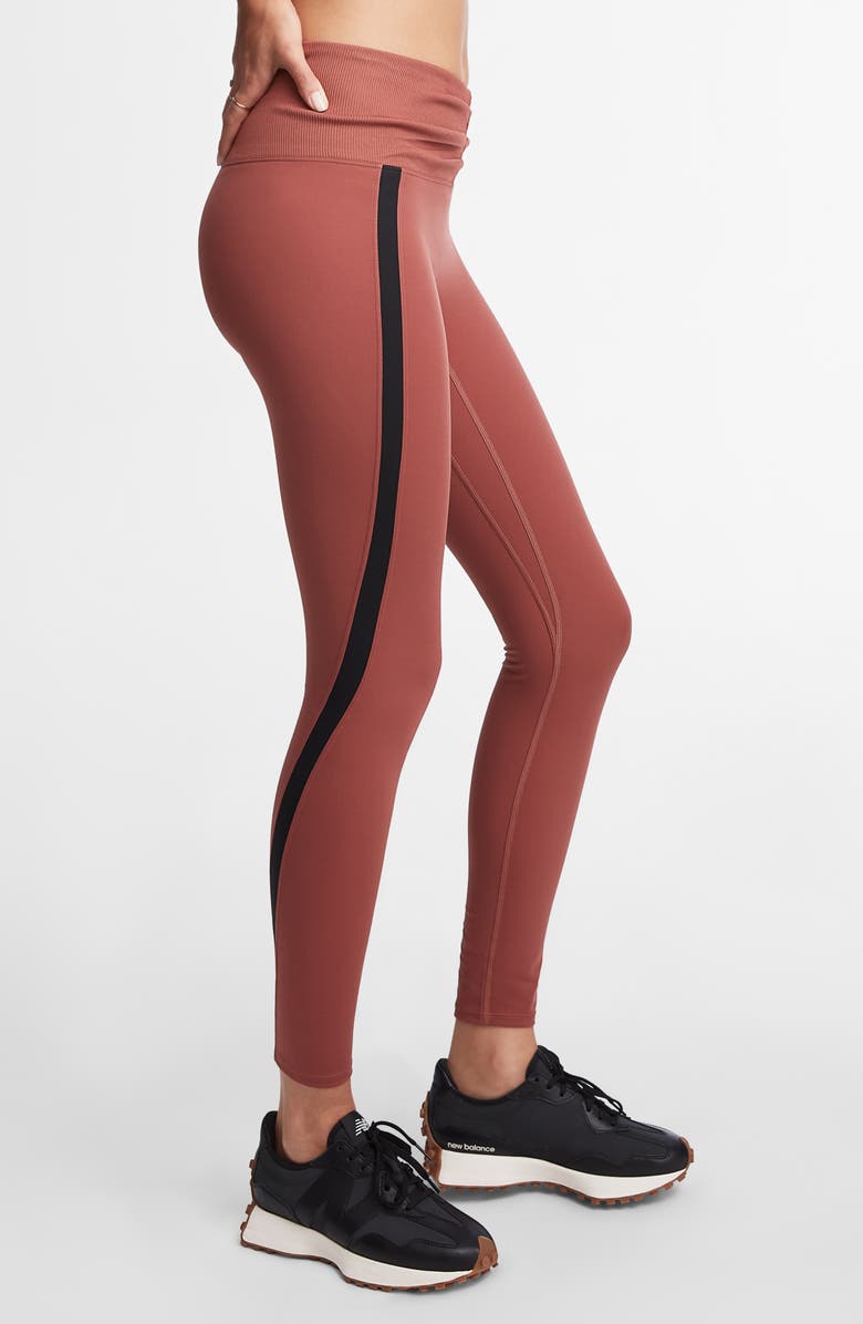 New Balance Bandier Ultrahigh Waist Leggings, Alternate, color, Brown