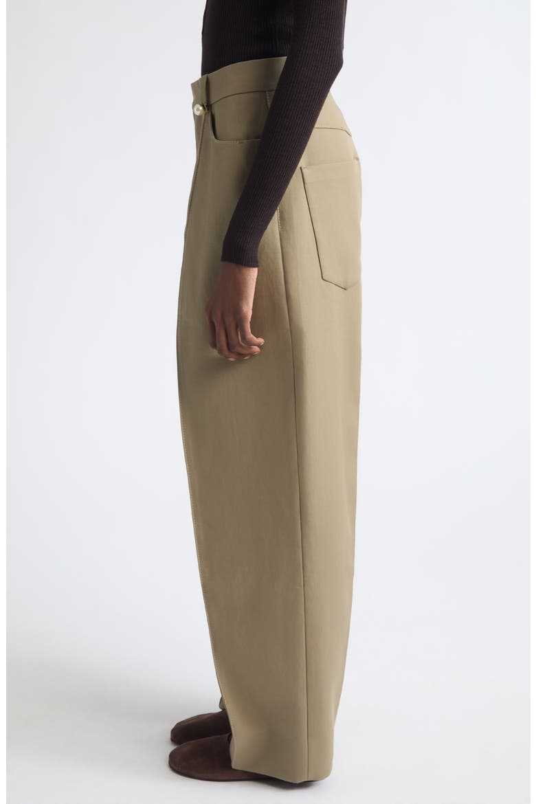 Borrowed Tailored High Waist Wide Leg Pants, Alternate, color, SAND