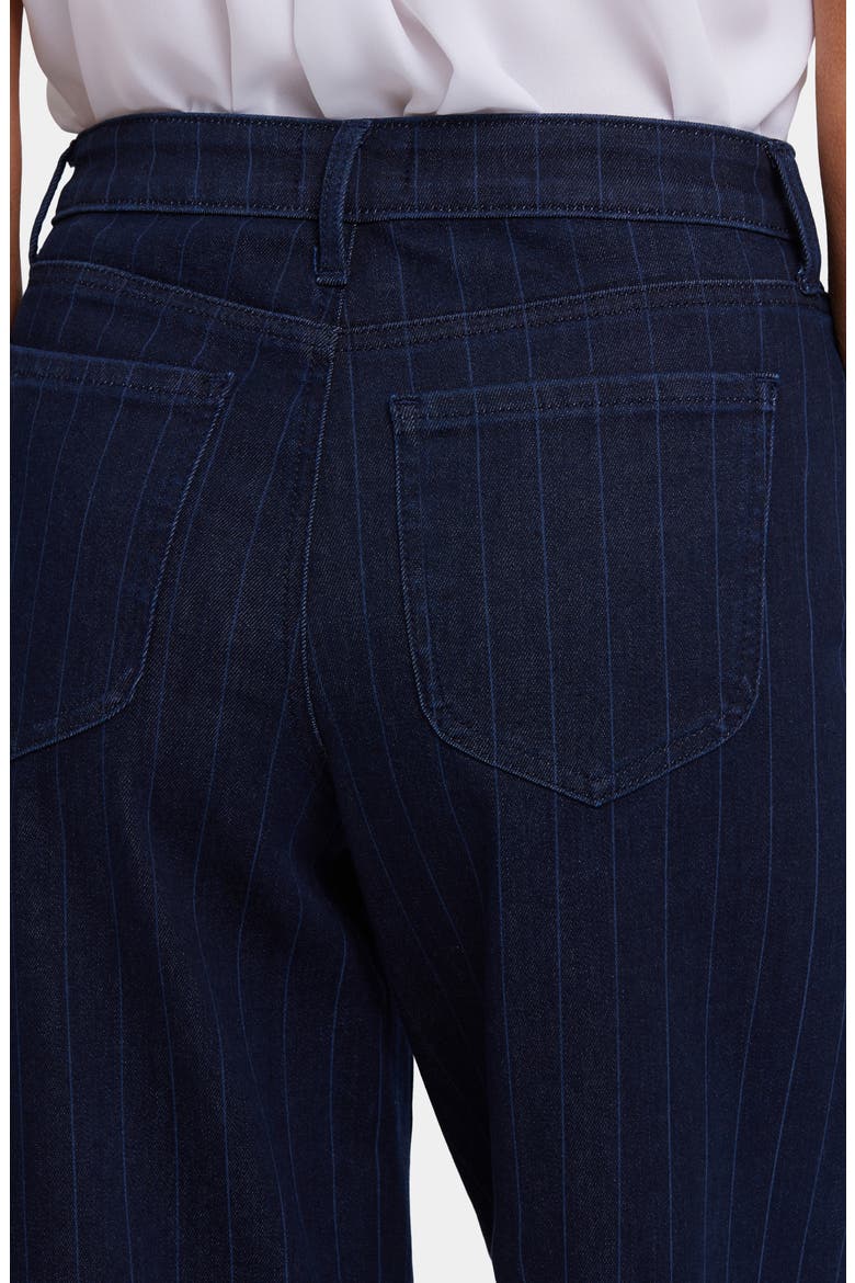 Jemma High Waist Cuff Barrel Leg Ankle Jeans, Alternate, color, BISCAY STRIPE