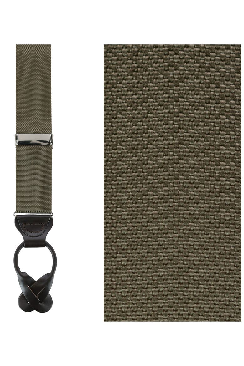 Solid Suspenders, Alternate, color, OLIVE GREEN
