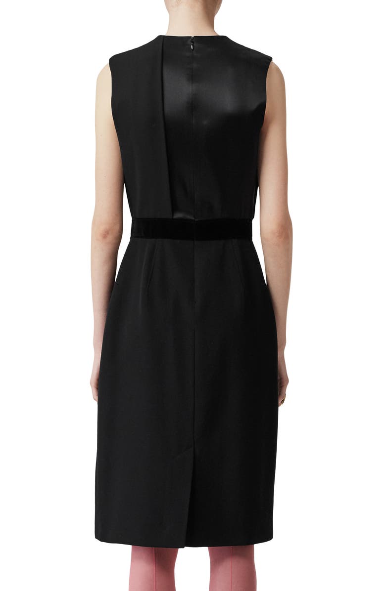 Burberry Sleeveless Panel Skirt Detail Dress, Alternate, color,