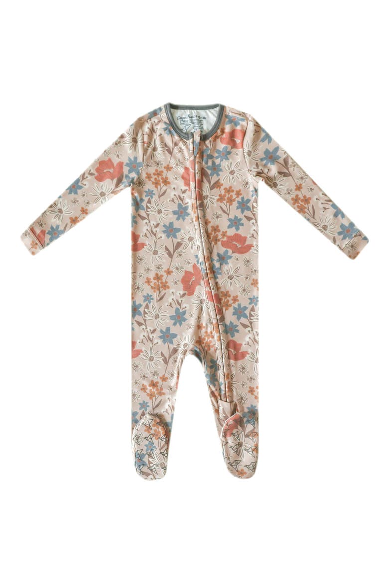 Zip-Up Footie Pajamas, Main, color, EDEN