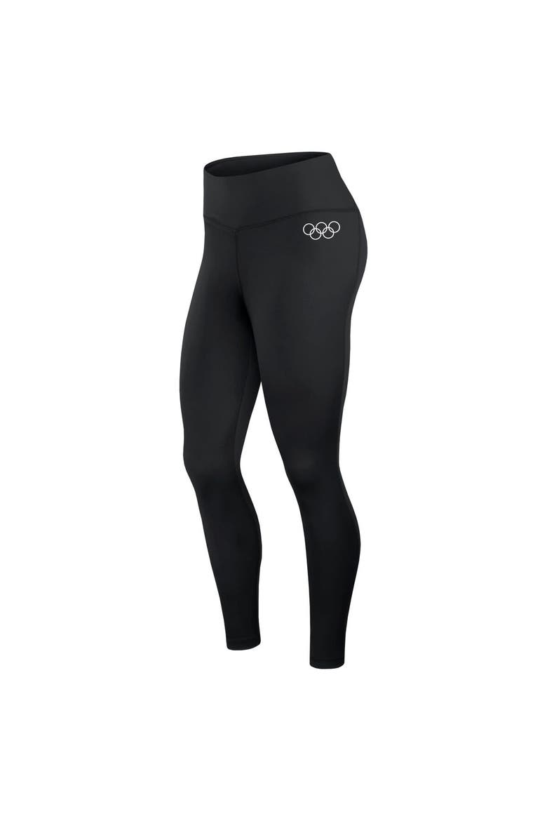Women's Fanatics Branded Black Olympic Games Union Bar Side Down Leggings, Alternate, color, Black