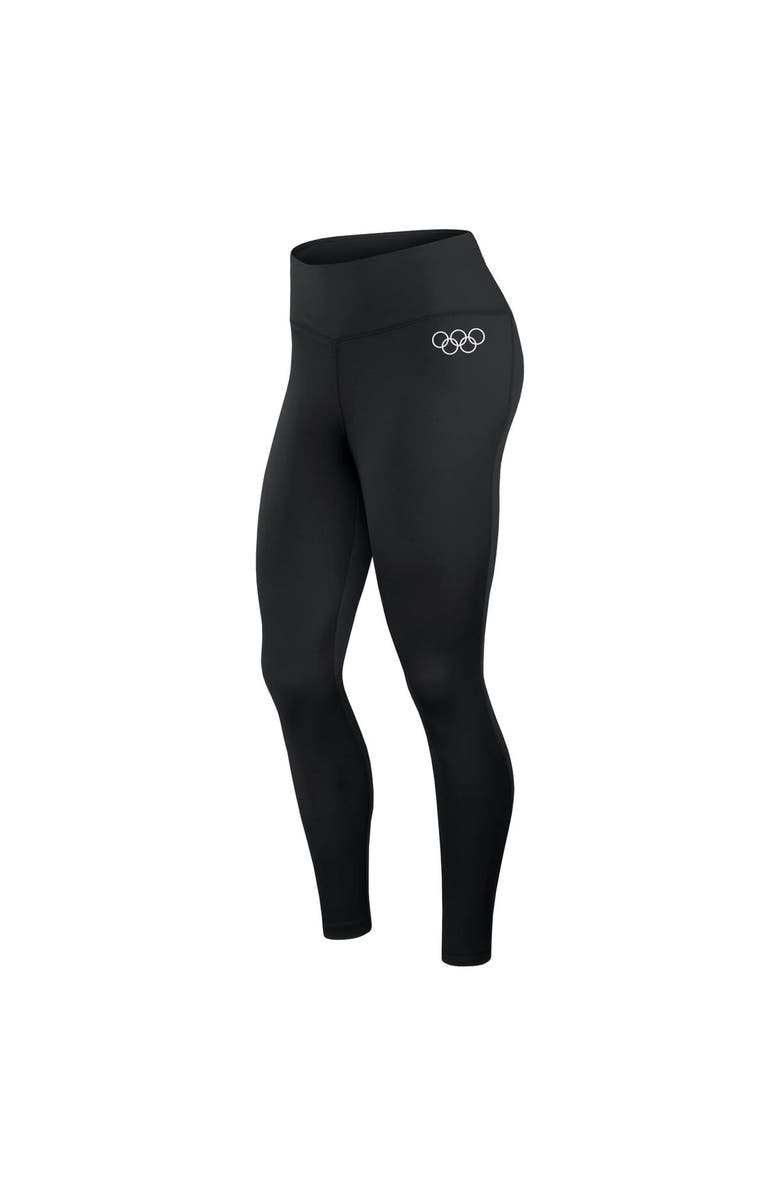 FANATICS Women's Fanatics Branded Black Olympic Games Union Bar Side Down Leggings, Alternate, color, Black