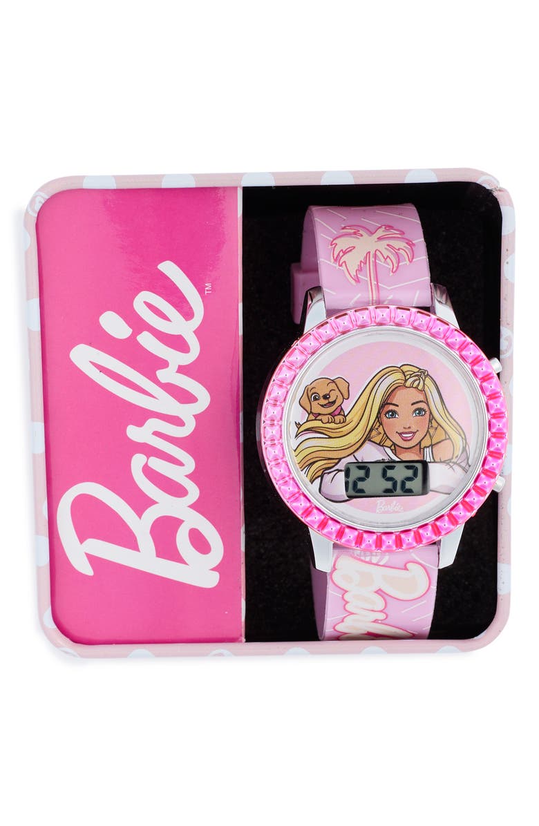 Accutime Kids' Barbie Flashing LCD Watch, Alternate, color, 