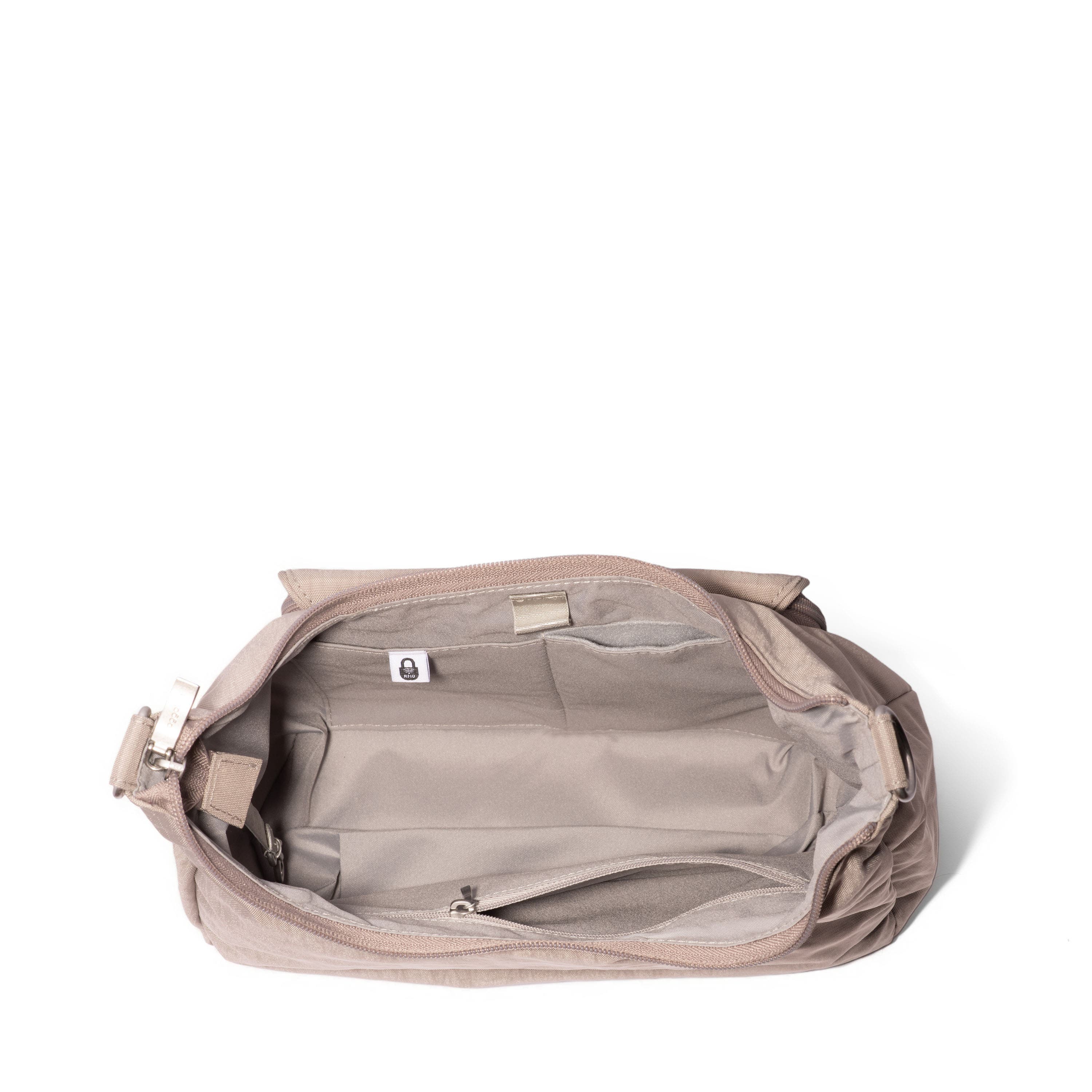 Coastal Flip Lock Half Moon Bag, Alternate, color, MOONROCK