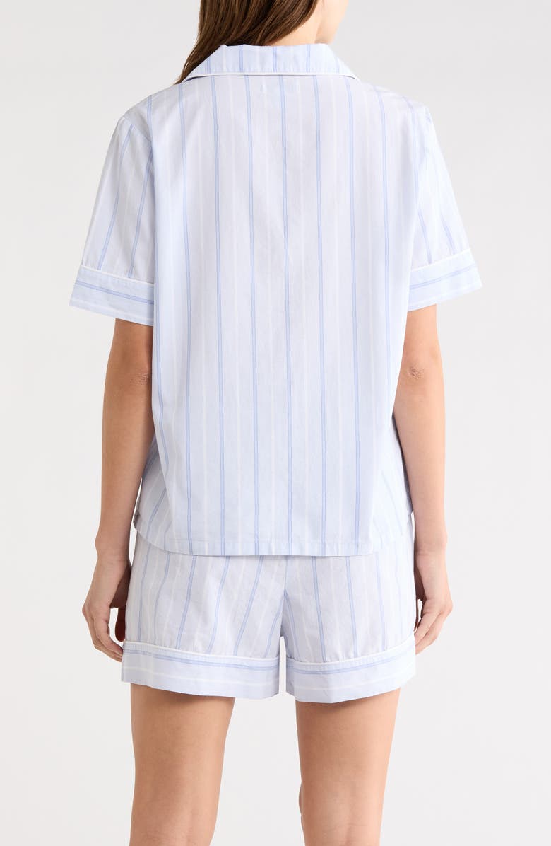Nordstrom Classic Short Cotton Pajamas, Alternate, color, Blue Parker Stripe